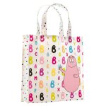 Petit sac toile cirée fond blanc barbapapa - petit jour Petit sac toile cirée fond blanc barbapapa - petit jour