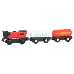 Petit train electrique en jouet avec rail magntique pour enfant, locomotive et chemin de fer reli magntique ...