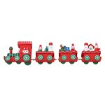 Petit train de no�l en bois, jouet mignon, d�coration de la maison, cadeau de no�l innovant pour enfants, ...