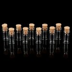 Petites bouteilles de v�ux en verre de li�ge transparent, 10 pi�ces, nouvelle collection, flacons pour ...