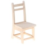 Petite chaise en bois 1:12, maison de poup�e miniature, mod�le de meubles, jouets de salle � manger pour ...