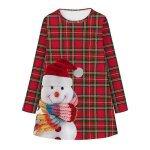 Petites filles robe de noël cadeaux pull robe a manches longues - enfants - m - femme Petites filles robe de noël cadeaux pull robe a manches longues - enfants - m - femme