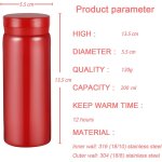 Petite gourde isotherme - bouteille dâ¿eau mignonne, thermos isolé sous vide pour boissons chaudes et ... Petite gourde isotherme - bouteille dâ¿eau mignonne, thermos isolé sous vide pour boissons chaudes et ...