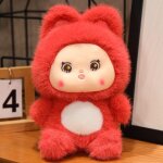 Petite poupe en peluche animal mignon lapin panda gant transform en champignon jouet griffe machine ...