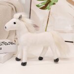 Petite poupe poney en peluche, cheval de sang, cheval dragon blanc, poupe de chiffon, cadeau pour garon ...