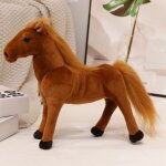 Petite poupe poney en peluche, cheval de sang, cheval dragon blanc, poupe de chiffon, cadeau pour garon ...