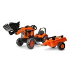 Les petites ttes brles tractopelle kubota avec remorque