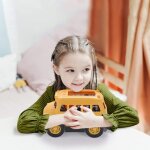 Petites voitures en abs de dessin anim mignonnes, camion de construction a friction, cadeaux de fte ...