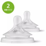 Philips avent natural a r�ponse naturelle scy962 / 02 lot de 2 t�tines d�bit 2 - lent