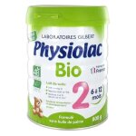 Physiolac bio lait 2�me age formule epaissie 800g
