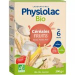Physiolac c�r�ales bio farine fruits 200 g