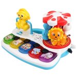 Piano a carrousel musical multifonctionnel en forme d'animal, jouet educatif pour bbs, clavier pour ...
