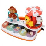 Piano carrousel musical multifonctionnel en forme d'animal, jouet educatif, cadeau pour enfants
