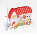 Piano electronique pour enfants, jouets de ferme, maison de musique en forme de maison, instruments de ...