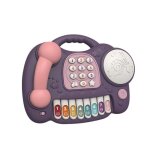 Piano musical pour enfants, jouet de t�l�phone, clavier d'eclairage infantile, d�veloppement du cerveau, ...