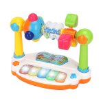 Piano musical rotatif pour bb, jouet educatif avec son d'animaux lumineux, clavier sonore, cadeau pour ...