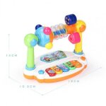 Piano musical rotatif pour enfants, jouet educatif avec son lumineux, cadeau idal