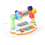 Piano musical rotatif pour enfants, avec lumi�re et son, jouet educatif, clavier sonore d'animaux, cadeau ...