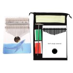 Piano portable a 17 touches en bois d'acajou, clavier, instrument de musique, mbira, cadeau d'anniversaire ...