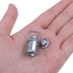 Pichet a lait miniature en métal avec couvercle, pour maison de poupée, 1 / 12 Pichet a lait miniature en métal avec couvercle, pour maison de poupée, 1 / 12