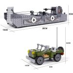 Une pièce - blocs de construction de remorque de navire d'atterrissage de série militaire lcm3, kits ... Une pièce - blocs de construction de remorque de navire d'atterrissage de série militaire lcm3, kits ...