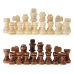 Pi�ces d'�checs en bois uniquement, 32 pi�ces d'�checs, figurines de roi de 5, 6 cm, pions de jeu d'�checs, ...