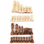 Pices d'checs en bois, 32 pices, figurines de roi, pions de jeu d'checs, remplacement des pices ...