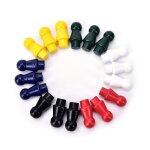 Pi�ces de rechange pour jeu d'�checs, ensemble de 60 pi�ces en bois, 6 couleurs, nouvelle collection