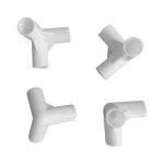 Pieds d'angle en plastique, connecteur central, id�al pour les objets d'exposition tels que les meubles, ...