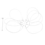 Pige  crabe rutilisable antirouille portable en feuille d'aluminium type pige  crabe  boucle pour ...