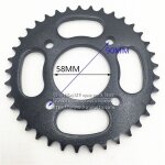 Pignon arrière de chaîne 428h 37 dents 58mm de diamètre pour crf50 xr50 dirt bike moto motocross 428 ... Pignon arrière de chaîne 428h 37 dents 58mm de diamètre pour crf50 xr50 dirt bike moto motocross 428 ...