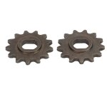 Pignon de moteur 13t en acier au carbone, 2 pices, pignon de chane  trou en h, roue de chane de moteur ...
