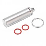 Pilulier d'urgence étanche, mini boîte à médicaments en acier inoxydable pour camping voyage randonnée ... Pilulier d'urgence étanche, mini boîte à médicaments en acier inoxydable pour camping voyage randonnée ...