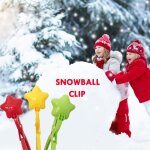 Pince de fabricant de boule de neige en forme d'�toile, hiver neige argile sable ext�rieur enfant jouant ...