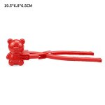 Pince de fabrication de boules de neige en forme d'ours, bonhomme de neige mignon, pince pour enfants, ...