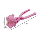 Pince a boules de neige en forme d'ours, canard, dinosaure, pour enfants, jouets de combat en plein air, ...