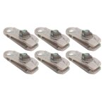 Pinces à clips pour bâche, 6 pièces, pinces de verrouillage robustes, attaches de tente, support pour ... Pinces à clips pour bâche, 6 pièces, pinces de verrouillage robustes, attaches de tente, support pour ...
