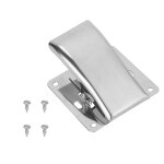 Pince  filet de poisson en acier inoxydable, clip de queue avec vis de montage pour planche de nettoyage ...