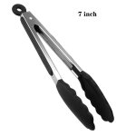 Pince � griller pour barbecue et salade, ustensile de cuisine en m�tal en acier inoxydable, 7 / 9 / 12 ...