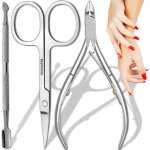 Pince a ongles tranchante & inoxydable & ciseaux a cuticules de pr�cision avec coupe lisse & pousse cuticules ...