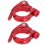 Pince de selle de vélo, 2 pièces, tube de siège de route, de montagne, clip à dégagement rapide, 35mm ... Pince de selle de vélo, 2 pièces, tube de siège de route, de montagne, clip à dégagement rapide, 35mm ...
