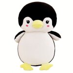 Pingouin en peluche dessin anim mignon 55cm, peluche animal noir rose bleu, poupe en peluche pour filles, ...