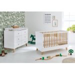 Pinolino ensemble economique pan extra large 2 pices lit de bb volutif commode langer extra large