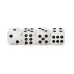 Pips noirs lumineux, 4 pices, 6 cts pour jeux de socit, bar de nuit, ktv, 14mm