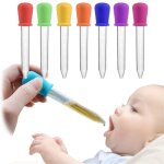 Pipette en silicone pour aliments liquides, compte - gouttes en plastique pour alimentation de b�b�, ...