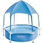 Piscine avec cadre en mtal - intex - 1, 83m x 38cm - 700l - pour enfants a partir de 3 ans