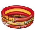 Piscine pour enfant 3 boudins cars mondo - diamtre 100 cm - rouge