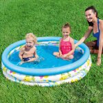 Piscine pour enfants, jouets d'eau d't pour bbs, baignoire gonflable ronde, center de jeu imprim ...