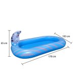 Piscine gonflable pliable pour enfants, baignoire pour bb, arroseur de requin de dinosaure extrieur, ...