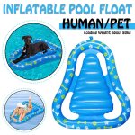 Piscine gonflable portable pour bb, 50 pouces, pour chien, jouet amusant, capacit de charge de 80kg ...